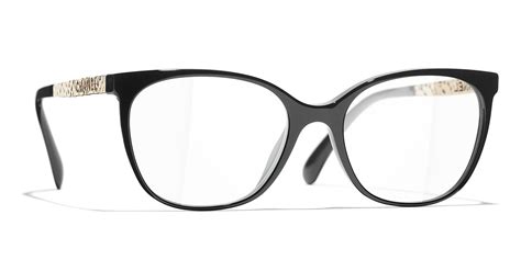 CHANEL 3410 Square Acetate & Metal Glasses 